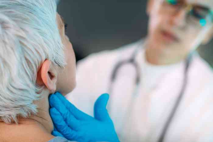 a doctor checking a patient's health