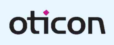 Logo de los audífonos Oticon